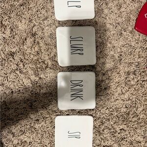 Rae Dunn Coasters - TWO SETS!